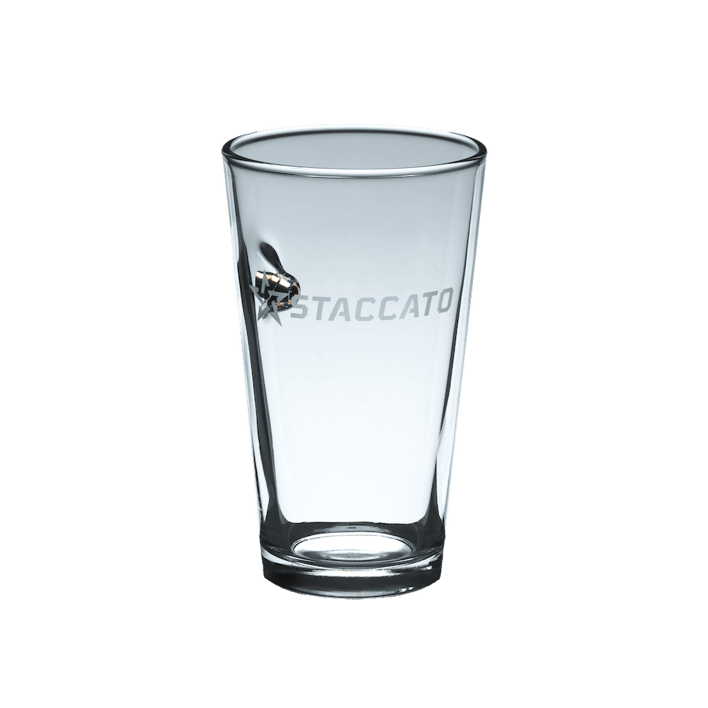 Staccato X Benshot Pint Glass
